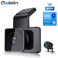 Cooldin Dashcam รถ DVR กล้อง WIFI GPS ความเร็ว GPS พิกัด1080จุด HD Night Vision Dash Cam 24H ที่จอดรถตรวจสอบ Dash เวบแดชบอร์ดกล้องรถวิดีโอขับรถบันทึกยานพาหนะกล้อง