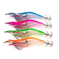 1pc Flashing LED Fishing Lure Flash Light 10cm Luminous Squid Jig Shrimp Bait Night Fishing Lure