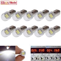 [Qingxin fabrics] 10Pcs 3V 6V DC E10 1447 LED 5630 2 SMD หลอดไฟ Led แผ่นเรืองแสงสำหรับไฟฉายไฟรถจักรยาน Xenon สีขาว