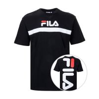 ➤↯Fila FI687231Iw ใหม่ เสื้อยืดลําลอง ผ้าฝ้าย แขนสั้น สําหรับผู้ชาย เหมาะกับการเล่นกีฬา