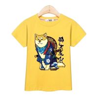 COD SDFGERTERT เสื้อยืดแขนสั้น พิมพ์ลาย Shiba Inu ออกแบบดี แบบตลก สําหรับเด็กผู้ชาย