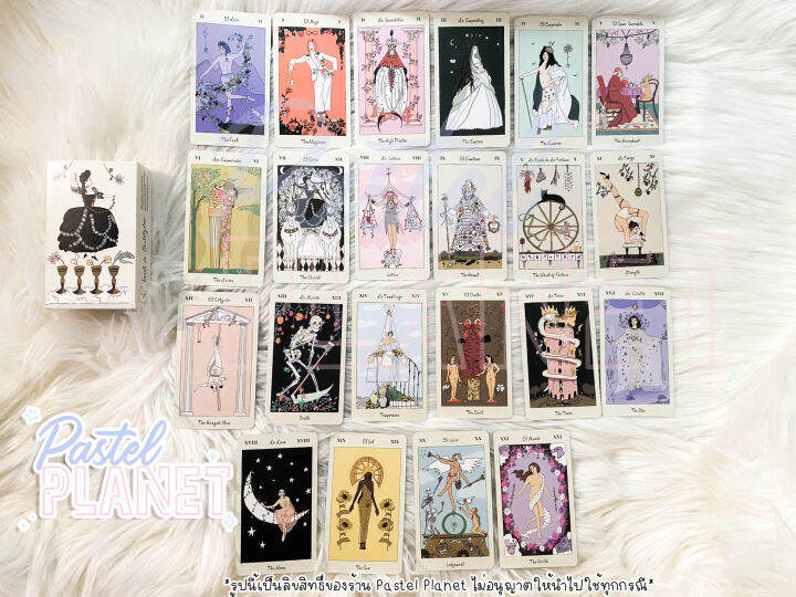 พร้อมส่งในไทย-แถมคู่มือไทย-อังกฤษ-tarot-de-carlotydes-ไพ่ยิปซี-ไพ่ทาโรต์