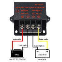 ระบายความร้อนดีควบคุมแรงดันไฟฟ้าหม้อแปลงแรงดันไฟฟ้า DC 12V 24V ถึง5V เสถียรภาพสูงสำหรับควบคุมแรงดันไฟฟ้า