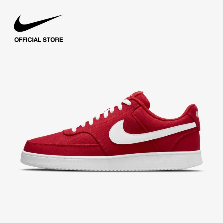 red nike canvas shoes