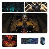 W8h6เกม Diablo 4 IV แผ่นรองเมาส์ขนาดใหญ่ลิลิธ Inarius แผ่นรองเมาส์ Necromancer แป้นพิมพ์คอมพิวเตอร์แผ่นรองเมาส์แผ่นรองปูโต๊ะอุปกรณ์เสริมสำหรับเล่นเกมเล่นเกม XXLGaming