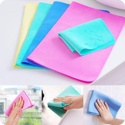2PcsPack Imitation Deerskin PVA Synthetic Absorbent Dry Hair Towel Cleaning Car Special Towels Car Towel Soft Cleaning Cloth