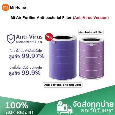 Xiaomi Mi Air Purifier Filter Anti-bacterial and Anti-Virus filter ไส้กรองเครื่องฟอกอากาศ ฆ่าเชื้อแบคทีเรียร้ายต่างๆ ไส้กรองอากาศ xiaomi กรองฝุ่นPM2.5