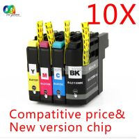 10 X ตลับหมึกชิปรีเซ็ตอัตโนมัติเหมาะสำหรับพี่ชายน้องชาย Lc131 Lc133 Lc135 Dcp-J172w/J152w/J552dw Mfc-J245 J470dw J870dw J650dw