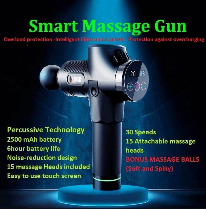 Alat Pijat Getar Terapi Relaksasi Otot Muscle Smart Massage Gun Lidak