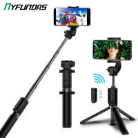 ไม้เซลฟี่3 In 1พร้อมขาตั้งสามขาสำหรับ Xiaomi 11 Samsung ศัพท์มือถือ Monopod สมาร์ทโฟน Selfiestick