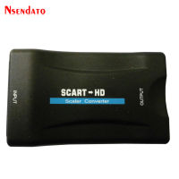 1080จุด SCART In To HD Out Video Audio Converter หรูวิดีโอสัญญาณเสียง HD อะแดปเตอร์ที่มีแหล่งจ่ายไฟสำหรับมาร์ทโฟนดีวีดีทีวี