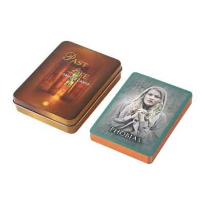 Tarot Cards Divination Game Past Life Tarot Decks Future Telling Table Board Game for Beginners Teenager Girls Party Supplies gaudily