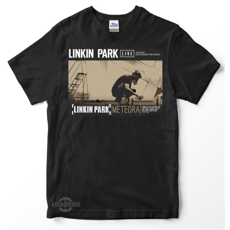 orestamazon Linkin Park Metal-Band Bestickte Poloshirt Premium-Qualität SCHWARZ 174 
