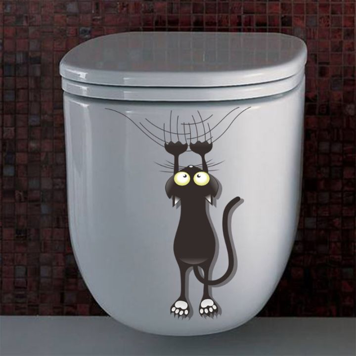 ล้มลงสำหรับแมวพีวีซีกระจกผนังสติ๊กเกอร์-diy-ภาพจิตรกรรมฝาผนังหน้าต่างรูปลอกวอลล์เปเปอร์-de
