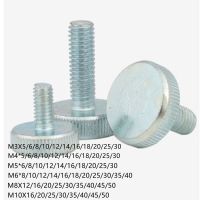 2 10pcs/lot M3 M4 M5 m6 m8 DIN653 GB835 Knurling Flat Head Hand Tighten Curtain Wall Glass Thumb screw