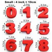 9ชิ้นทั้งชุดซิลิโคนขนาดใหญ่ตัวเลขเค้กแม่พิมพ์ถาดอบสำหรับงานแต่งงานวันเกิด4/10นิ้ว10/25Cm