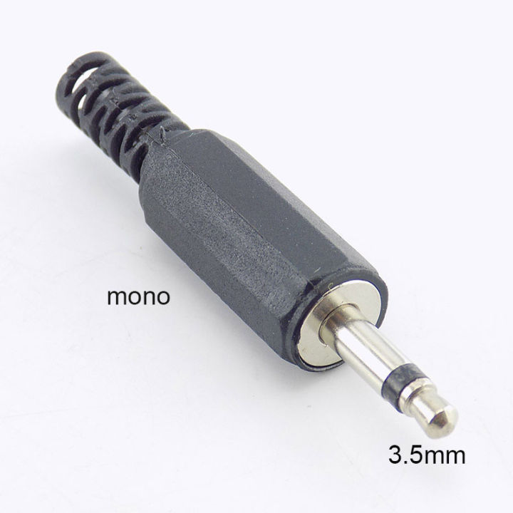 qkkqla-10pcs-3-5mm-rca-plug-2-pole-mono-stereo-audio-video-dual-audio-plug-headphone-cable-wire-connector-for-headphone-socket