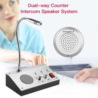 (Ready Stock) Dual-Way Talk Through Store Office Window Glass Counter Intercom Speaker System