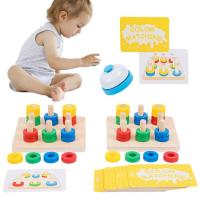 Kids Color Sorting Toys Color Recognition Sorting Stacker Educational Toy Holiday Gifts for Kids Aged 3 Safe Early Learning with Bright Color Blocks applied