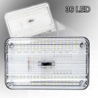 ไฟเพดานรถยนต์ Led,ไฟเพดานรถยนต์สีขาวทรงสี่เหลี่ยม36LED หลังคาหลอดไฟไฟโดมรถยนต์ DC 12V