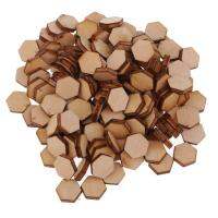Loviver 50/100/200ชิ้น Hexagon รูปร่าง MDF Cutouts ไม้เครื่องประดับตกแต่งคริสต์มาสไม้-Scrapbooking รูปร่างสำหรับการตกแต่งงานฝีมือดีไอวายปุ่ม