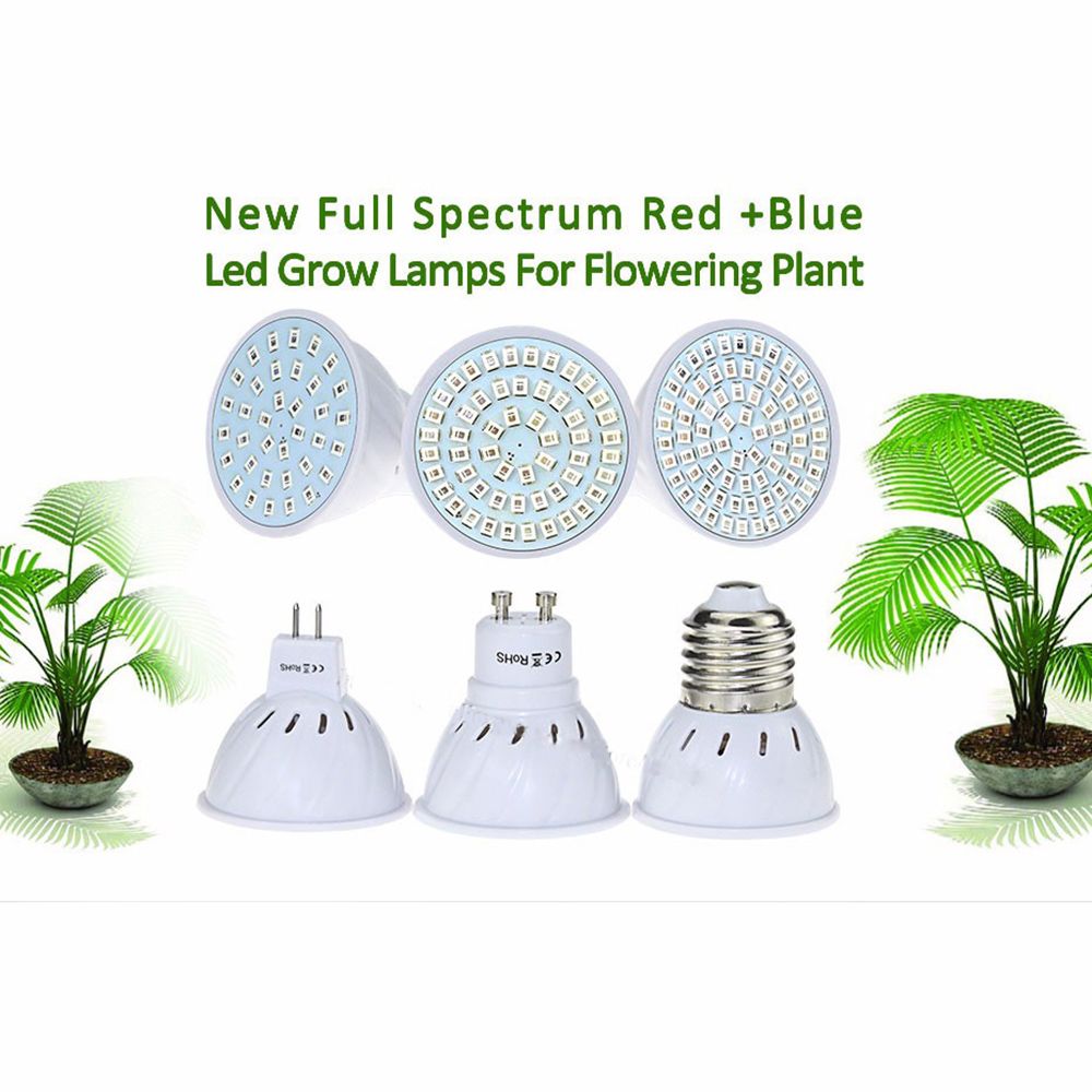 E27/GU10/MR16 36/54/72LED Full Spectrum LED Grow Light Bulb Hydroponic Aquarium 