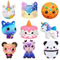 【LZ】❍  Jumbo Squishy Kawaii Unicorn Horse Cake Deer Animal Panda Squishies Slow Rising Stress Relief Squeeze Toys for Kids