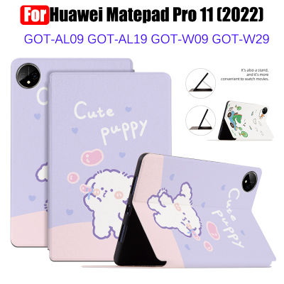 สำหรับ Huawei Matepad Pro 11 (2022) แท็บเล็ตป้องกันกรณีเหงื่อแฟชั่นรูปแบบการ์ตูนอะนิเมะฝาครอบ GOT-AL09 GOT-AL19 GOT-W09 GOT-W29