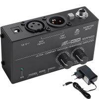 MA400 Headphone Preamplifier 6.35mm 3.5mm Headphone Monitor Microphone Enlarge Mixer Suitable for Speech / Live Streaming