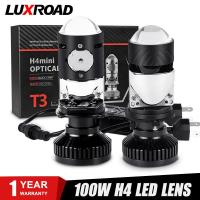 T3 100W 12000LM Mini H4 LED Lens Bi-led H4 LED Headlight Bulbs Projector Lenses For Headlight High Low Light Car Motorcycle Lamp Bulbs  LEDs  HIDs