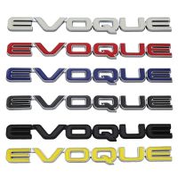 สติกเกอร์ติดท้ายท้ายอัตโนมัติตรารถยนต์โลโก้ EVOQUE สำหรับตกแต่งพิทักษ์แลนด์โรเวอร์ด้านร่างกายรถโลหะสำหรับรถแลนด์โรเวอร์ช่วงการค้นพบ Freelander EVOQUE