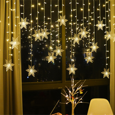 【cw】3.5m Snowflake LED Light Christmas Tree Decorations Navidad Fairy Lights Christmas Decorations for Home 2022 Xmas Gifts New Year