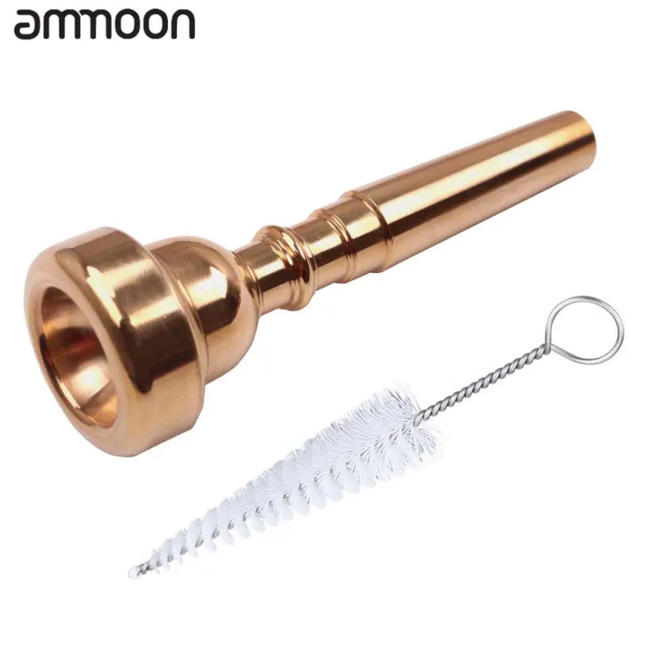3C/5C/7C เมาส์พีชทรัมเป็ตแตรโลหะอุปกรณ์เสริมแปรงทำความสะอาดทรัมเป็ต