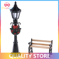 [Eleanor] 1/12 dollhouse Miniature Christmas Park Street โคมไฟตุ๊กตา streetlight Decor Toy