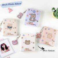 Cute Bear Photo Album with Pendant 36Pockets Ins Kpop idol Photocard Holder Mini Storage Book 3 inch Collect Book