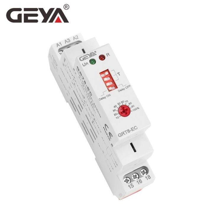 gratis-ongkir-geya-รีเลย์ตั้งเวลา10a-grt8-ec-คู่รีเลย์หน่วงเวลาหน่วงเวลาหรือปิดรีเลย์เวลา-ac380v-dc24v-ซีซีซีซีบีโรห์