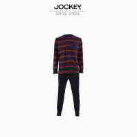 JOCKEY UNDERWEAR ชุดนอน EU FASHION รุ่น KU 500008 F22 LONG SLEEVE/PANTS สีไวน์ ชุดนอน ชุดนอนผู้ชาย เสื้อผ้าผู้ชาย