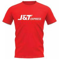 J&amp;T เสื้อยืด J&amp;T Express เกรดพรีเมี่ยม Cotton 100% สกรีนแบบเฟล็ก PU สวยสดไม่แตกไม่ลอก ส่งด่วนทั่วไทย