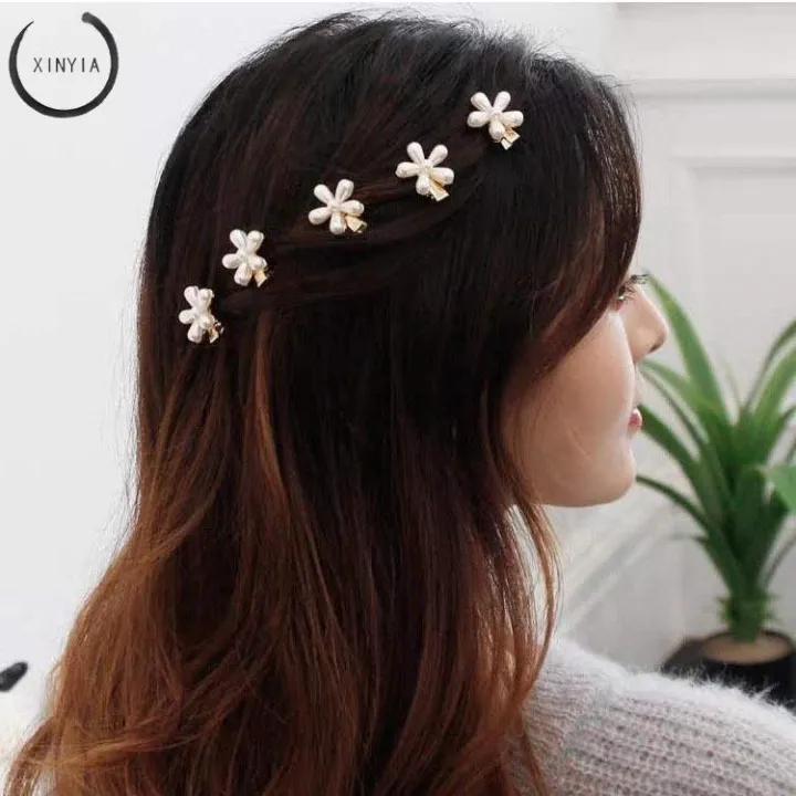  Korean Style Rose Flower Ribbon Hairpins Hair Clips Hair Accessories  COD | Lazada PH