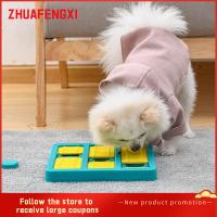 ZHUAFENGXI เครื่องให้อาหารสัตว์เลี้ยงกันสำลักชามใส่อาหารสำหรับสัตว์เลี้ยงเพื่อสุขภาพของเล่นภาพติดเพชรลายต่างๆอาหารช้าเพื่อการศึกษาสัตว์เลี้ยง