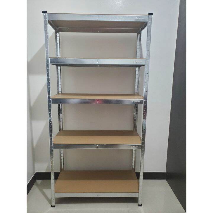 【Ready Stock】 Boltless Galvanized Metal Rack Storage Organizer Shelf 5