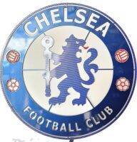 CHELSEA โลโก้ เชลซี เหล็กตัดเลเซอร์ ขนาด 60x60 cm.หนา 3 mm.เคฟล่าทำสี คงทนไม่มีเสียรูปทรง ทำสีเหมือนจริง ใช้สี 2k.สีพ่นรถยนต์ ภายนอกทนแดดทน