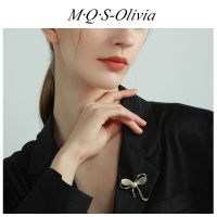 M·Q·S-Olivia   เข็มกลัด โลหะผสม ประดับไข่มุกเทียม พลอยเทียม เครื่องประดับแฟชั่น สําหรับผู้หญิง