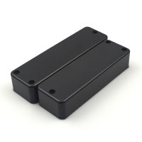 10Pcs 3 Hole Electric Bass Pickup ปิดผนึก ABS Matt Pickup Cover 100108.5X32X20.1มม. อะไหล่กีตาร์สีดำ