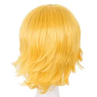 Cosplay Wig Fei-Show Synthetic Heat Resistant Fiber Short Wavy Hair Women Ladies Costume Halloween Carnival Events Hairpiece Wig  Hair Extensions Pad