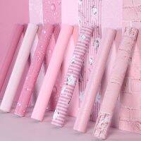 Wallpaper self-adhesive bedroom girl waterproof warm pink wallpaper dormitory wall stickers decorative desktop cabinet furniture