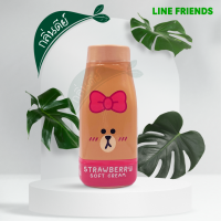 LINE FRIENDS เจลน้ำหอมปรับอากาศ กลิ่น STRAWBERRY SOFT CREAM --- สินค้าลิขสิทธิ์แท้ FreshTime x LINE FRIENDS