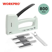 WORKPRO Light Duty Nail คู่มือ Staple เฟอร์นิเจอร์ Nailer เครื่องเย็บกระดาษพลาสติก800 Staples 6Mm8Mm10Mm และ Staple Remover