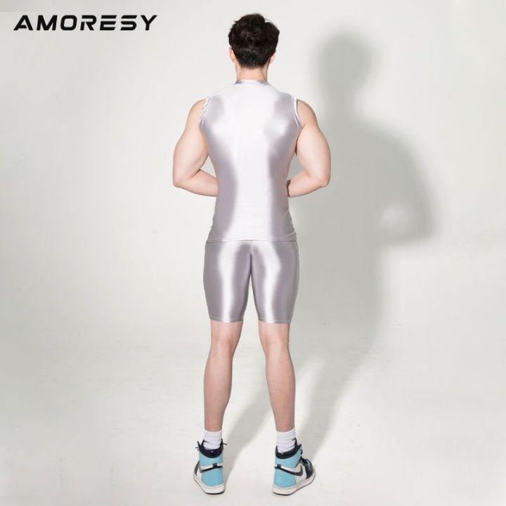 amoresy-poseidon-ซีรีส์ฟิตเนสยืดหยุ่นวิ่งเสื้อผ้าฟิตเนสรัดรูปเสื้อกั๊กกีฬาที่เย็นและเนียน