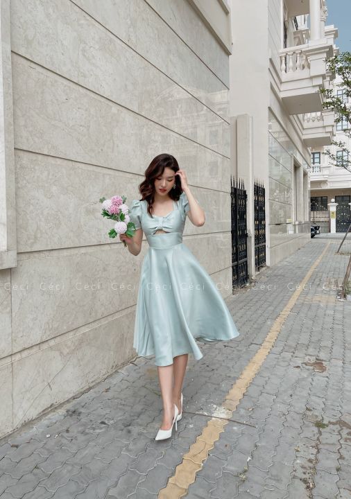 Princess Dress - Đầm cổ vuông tay phồng công chúa, Céci Store ...